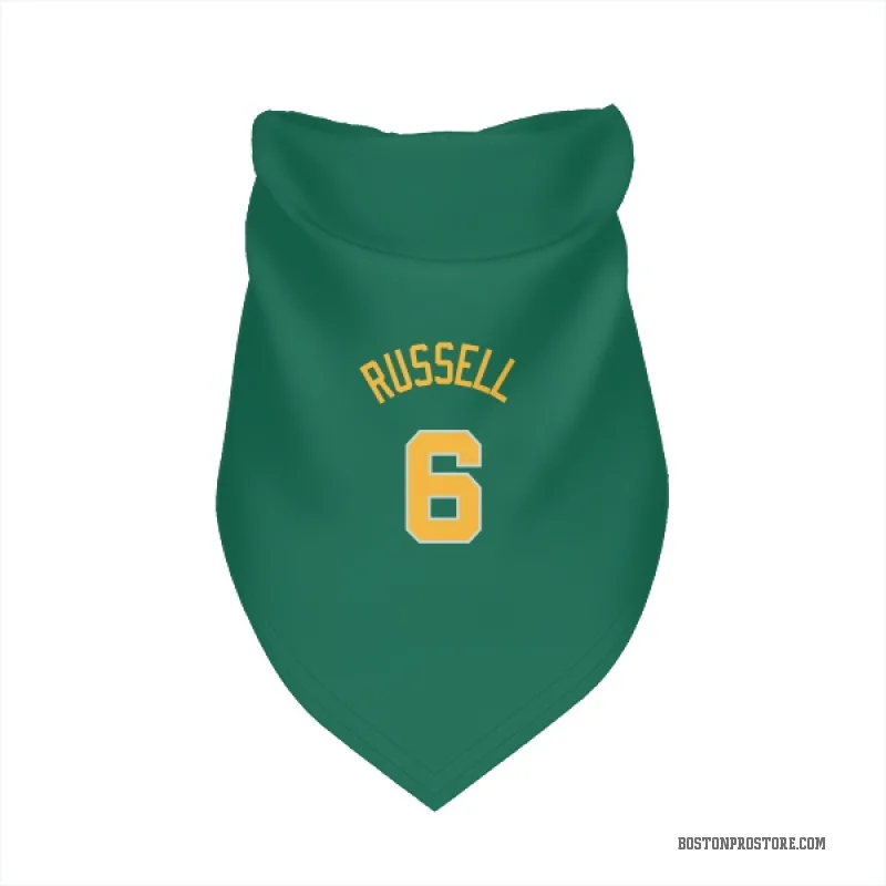 Bill Russell Green Boston Celtics Cat & Dog Pet Jersey - Celtics Store