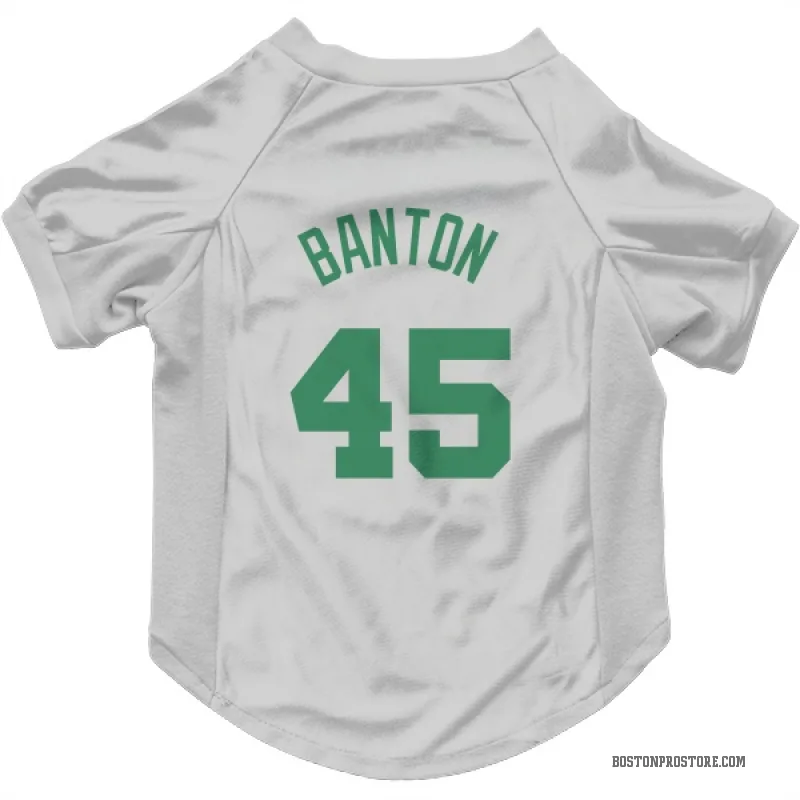 Dalano Banton White Boston Celtics Cat & Dog Pet Jersey - Celtics Store