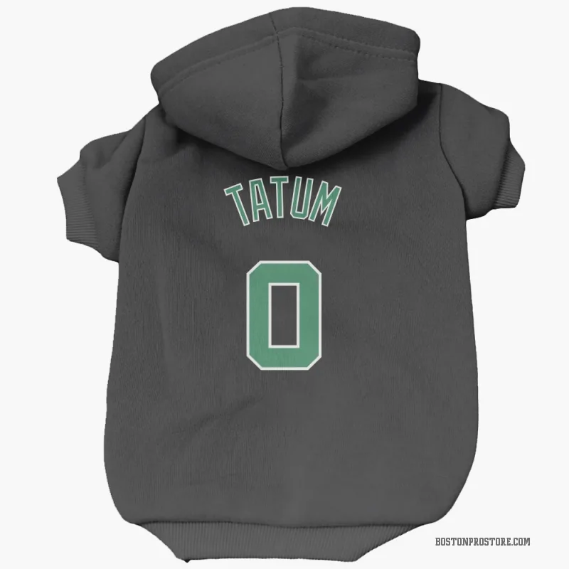 Jayson Tatum Black Boston Celtics Cat & Dog Pet Jersey - Celtics Store