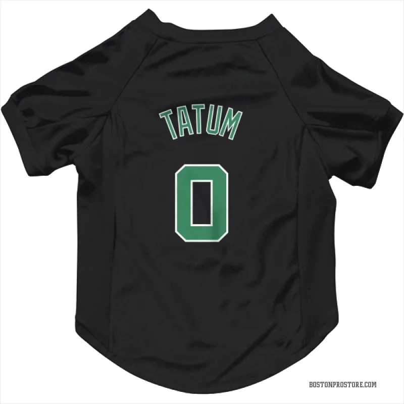 Jayson Tatum Black Boston Celtics Cat & Dog Pet Hoodie - Celtics Store