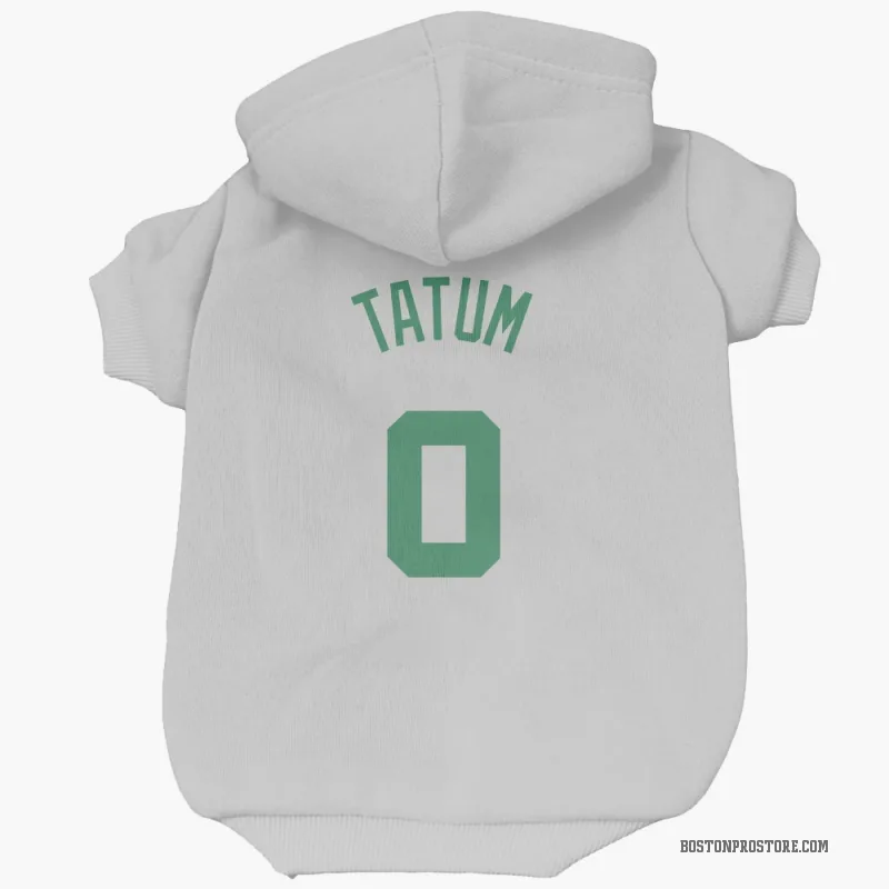 Jayson Tatum Black Boston Celtics Cat & Dog Pet Hoodie - Celtics Store