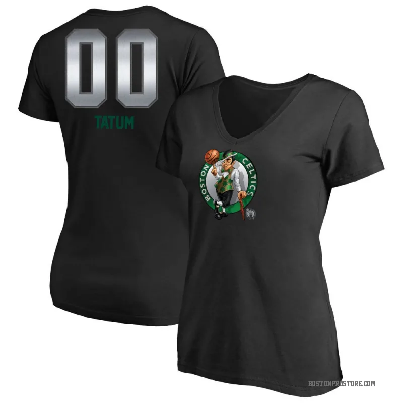 Jayson Tatum Men's Black Boston Celtics Midnight Mascot T-Shirt - Celtics  Store