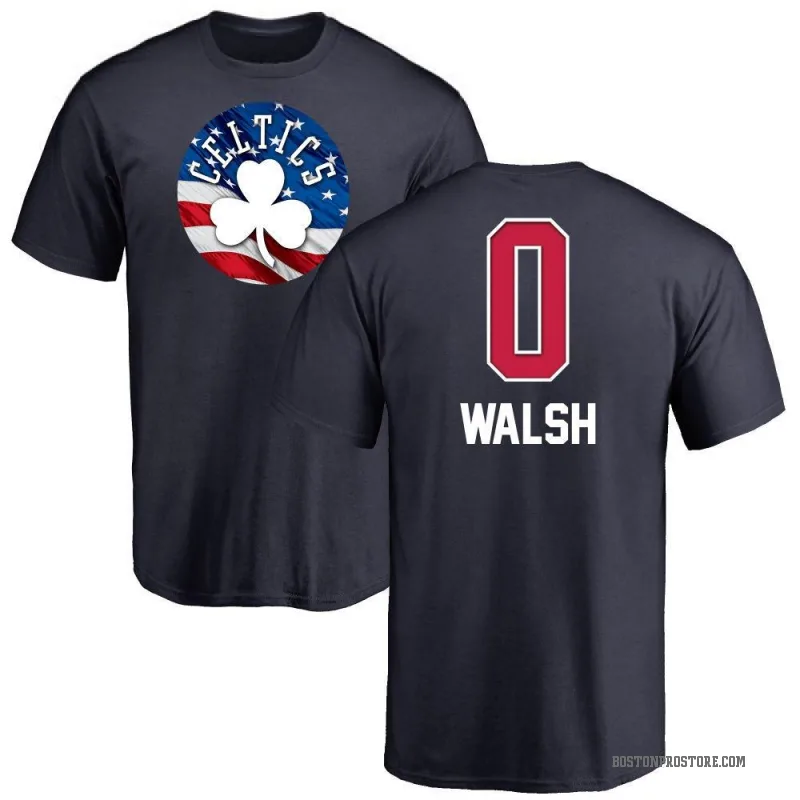 Jordan Walsh Men's Navy Boston Celtics Name and Number Banner Wave T-Shirt  - Celtics Store