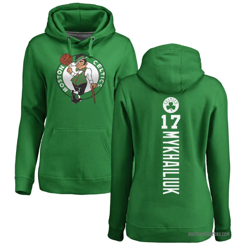 Paul Pierce Women's Green Boston Celtics Kelly Backer V-Neck Long-Sleeve T- Shirt - Celtics Store