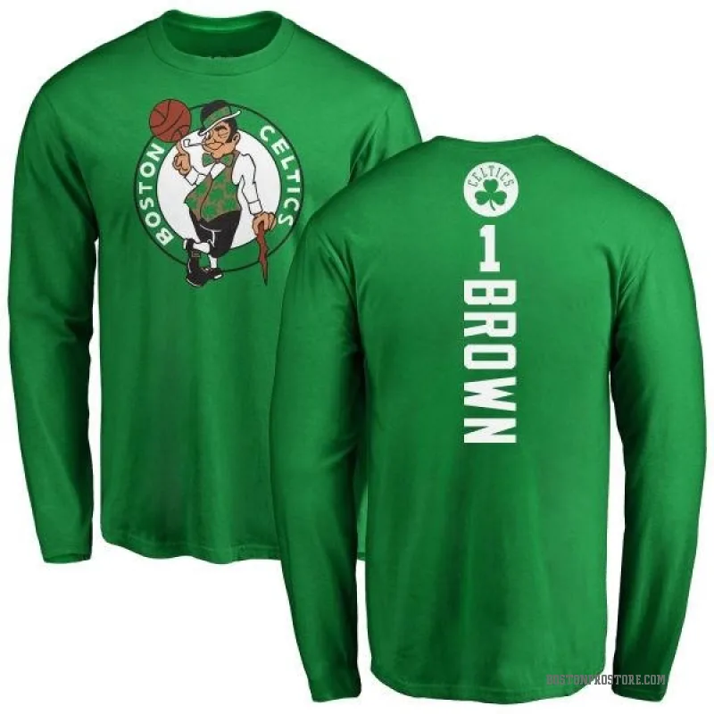 Walter Brown Women's Green Boston Celtics Baseline T-Shirt - Celtics Store
